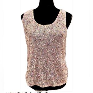 NWT Anthropologie Multicolor Beaded/Sequin Top